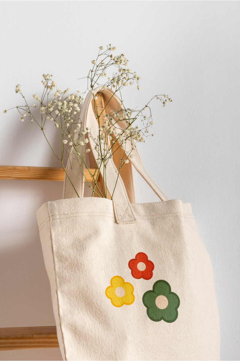 flower tote bag