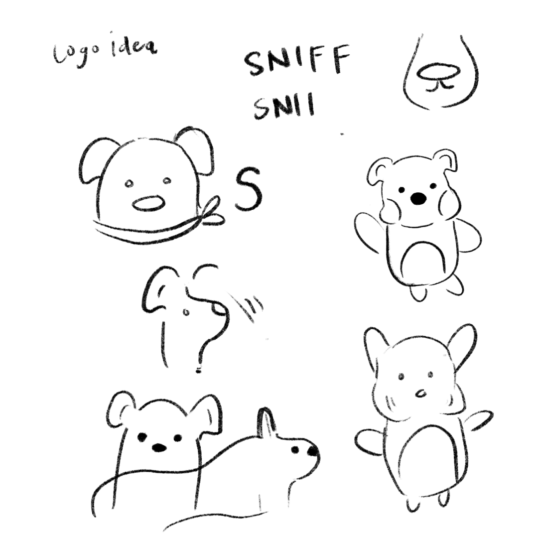 Sniff Sniff Logo Sketch